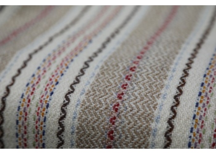 Bontgoy Hand woven striped blanket. NL49